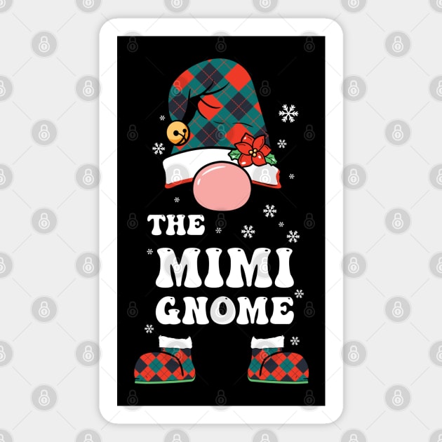 The Mimi Gnome Matching Family Christmas Magnet by MZeeDesigns